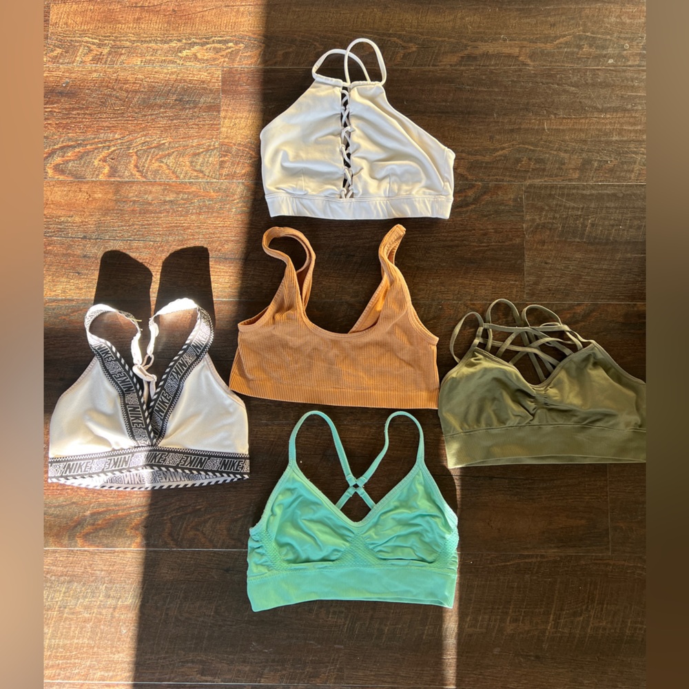 BUNDLE 5 women’s sport bras ALO NIKE UNKNOWN